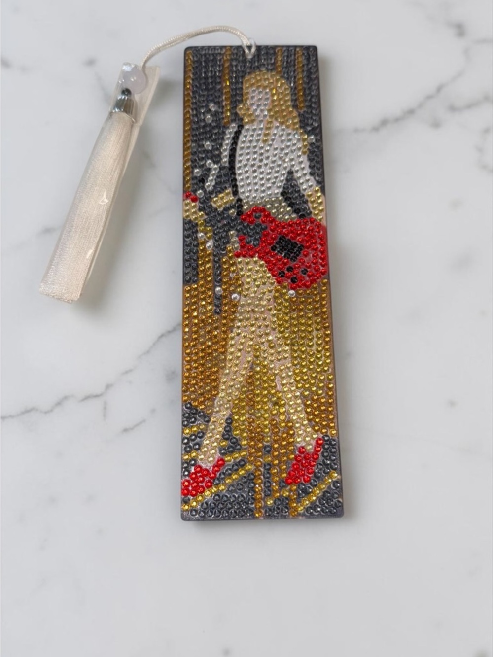 Taylor Swift Rhinestone Bookmark with Tassel